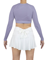 Crew Neck Long Sleeve Crop Top