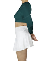 Crew Neck Long Sleeve Crop Top