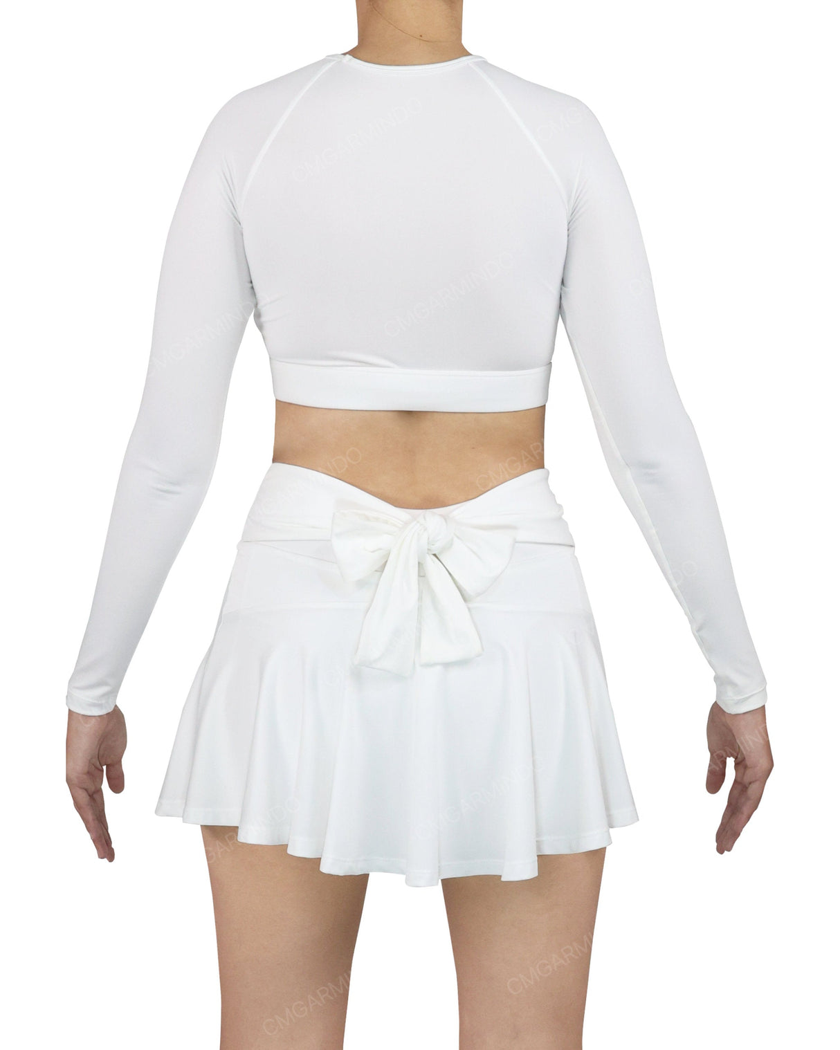 Crew Neck Long Sleeve Crop Top