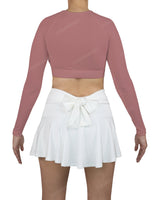 Crew Neck Long Sleeve Crop Top