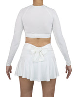 Crew Neck Long Sleeve Crop Top