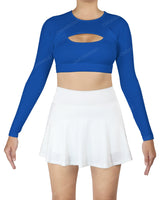 Crew Neck Long Sleeve Crop Top