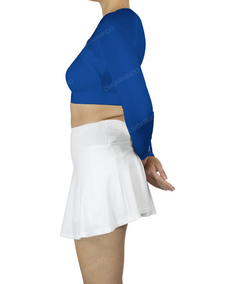 Crew Neck Long Sleeve Crop Top