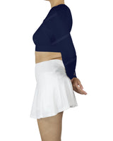 Crew Neck Long Sleeve Crop Top