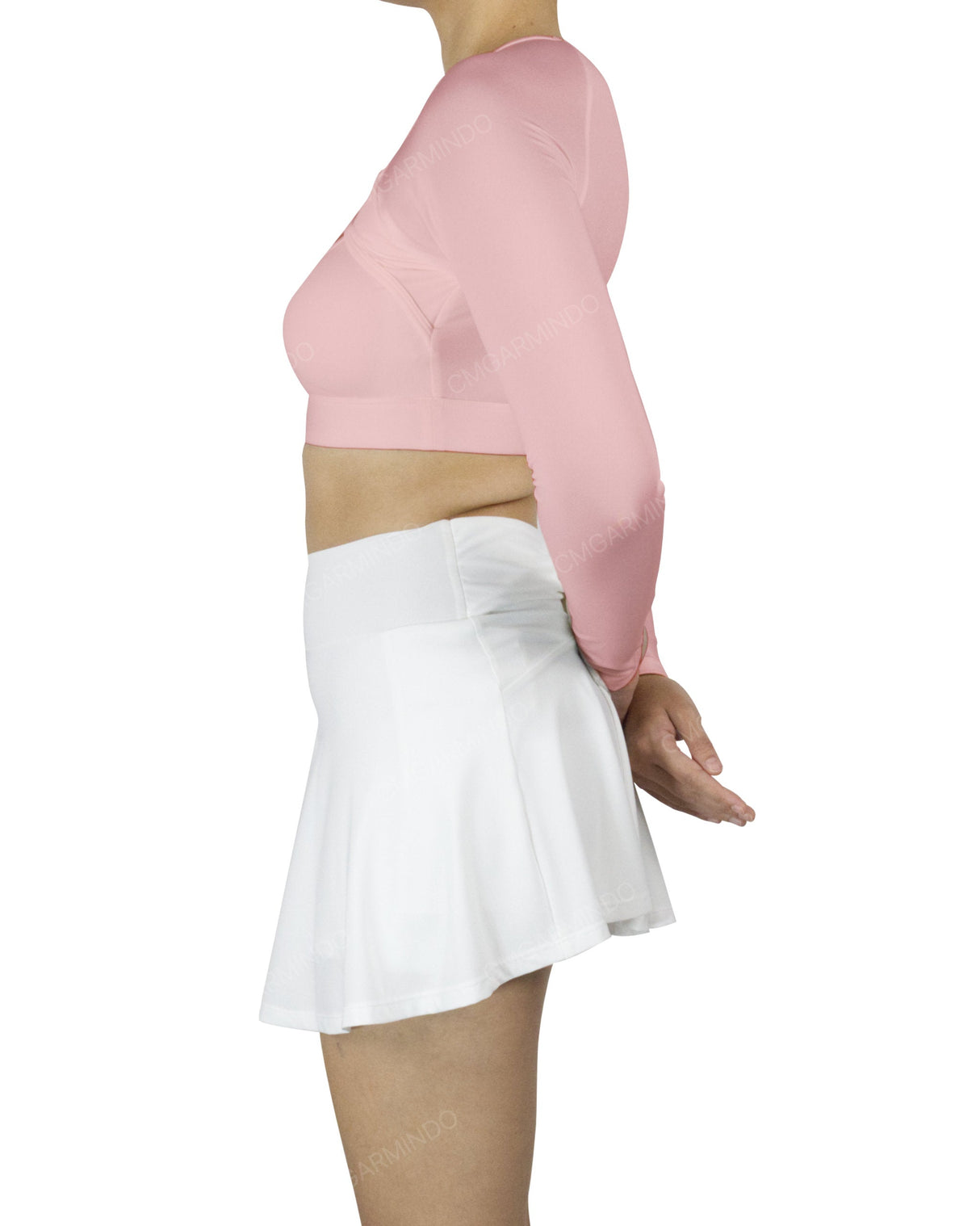 Crew Neck Long Sleeve Crop Top