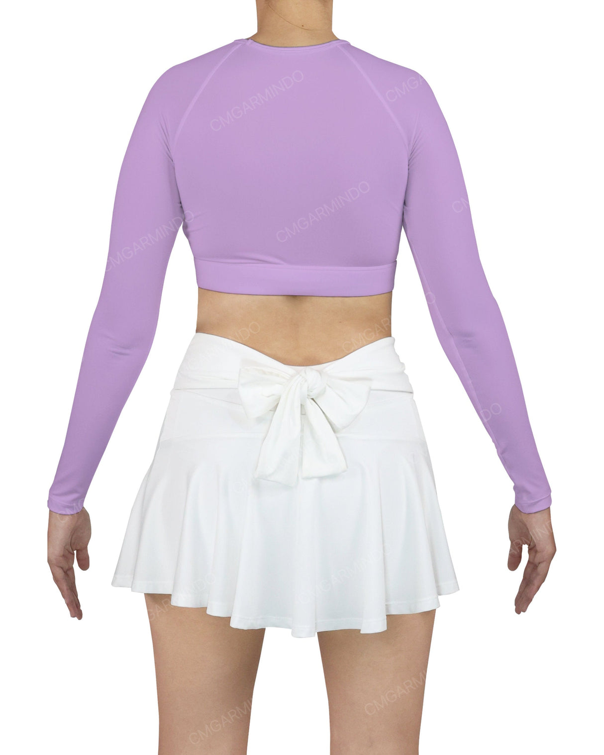 Crew Neck Long Sleeve Crop Top