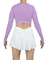 Crew Neck Long Sleeve Crop Top