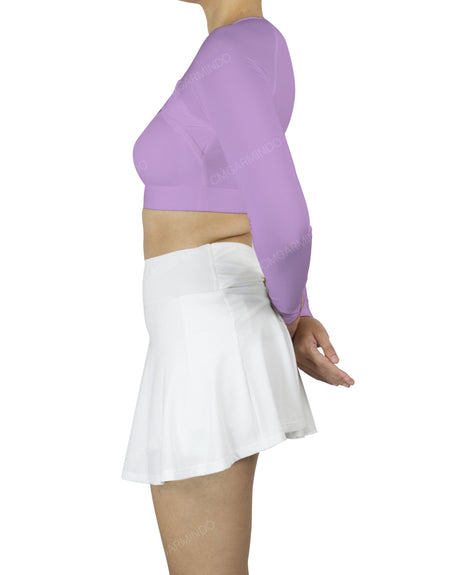 Crew Neck Long Sleeve Crop Top