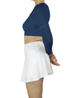 Crew Neck Long Sleeve Crop Top