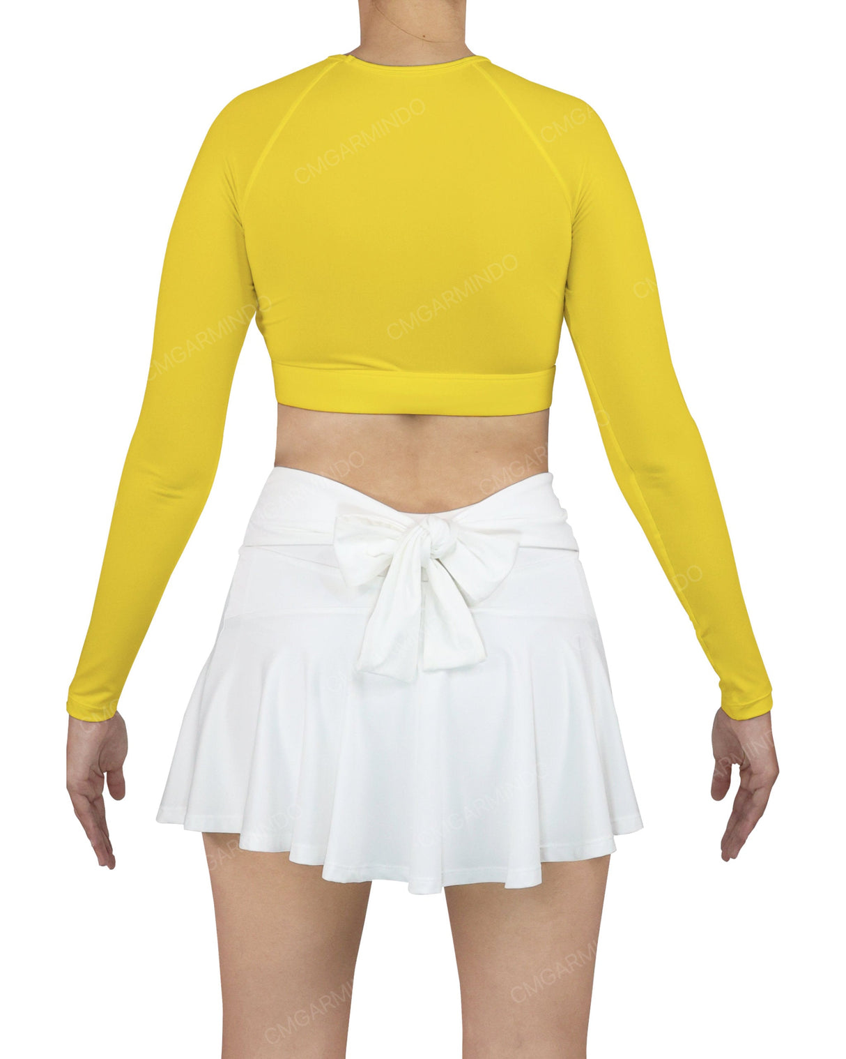 Crew Neck Long Sleeve Crop Top