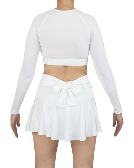 Crew Neck Long Sleeve Crop Top