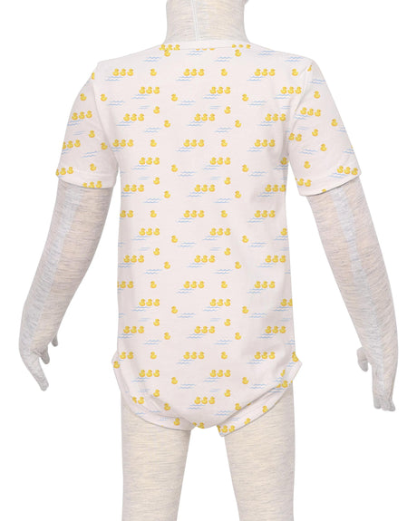 Short Sleeve Envelope Neck Onesie