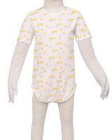 Short Sleeve Envelope Neck Onesie