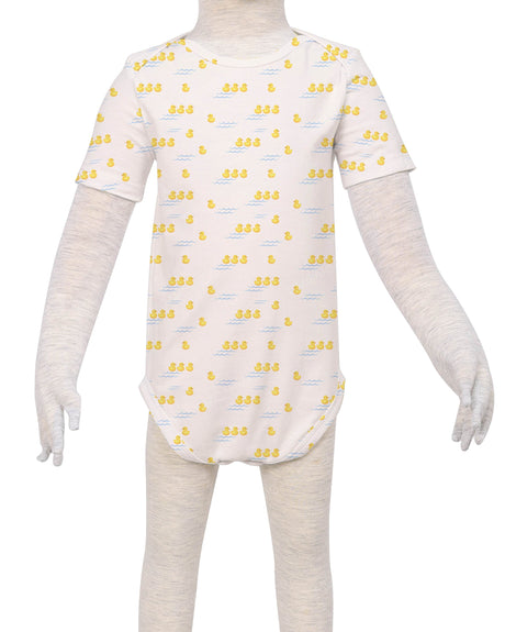 Short Sleeve Envelope Neck Onesie