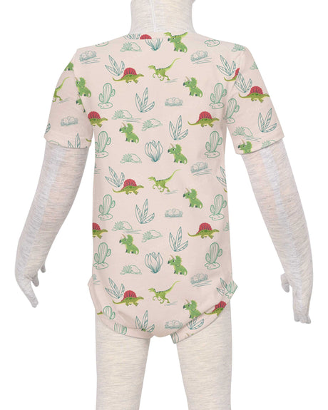 Short Sleeve Envelope Neck Onesie