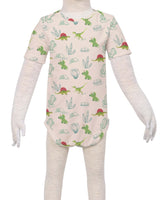 Short Sleeve Envelope Neck Onesie