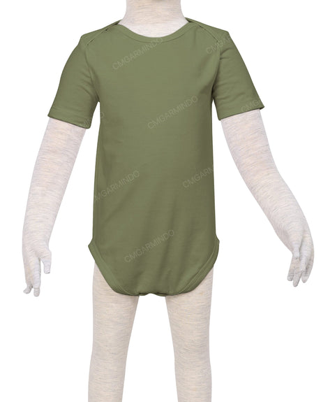 Short Sleeve Envelope Neck Onesie
