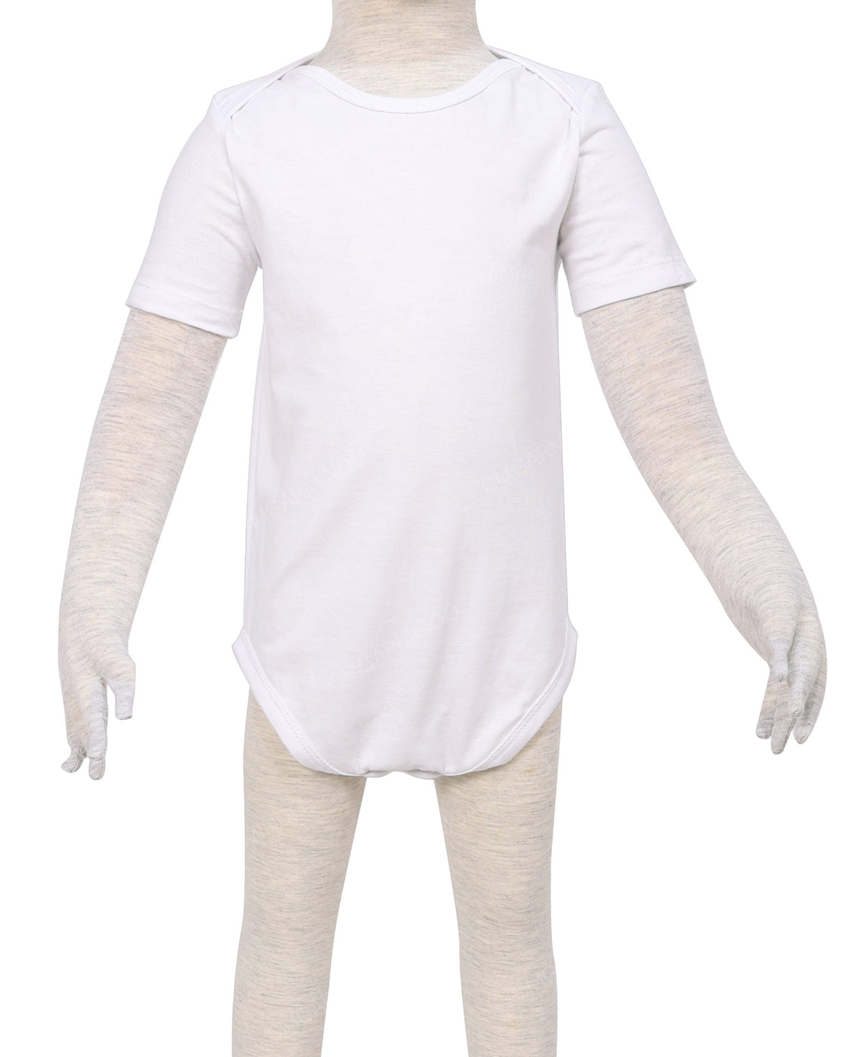 Short Sleeve Envelope Neck Onesie