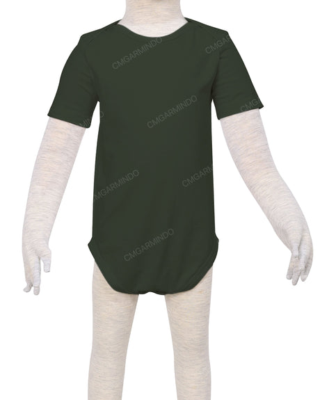 Short Sleeve Envelope Neck Onesie