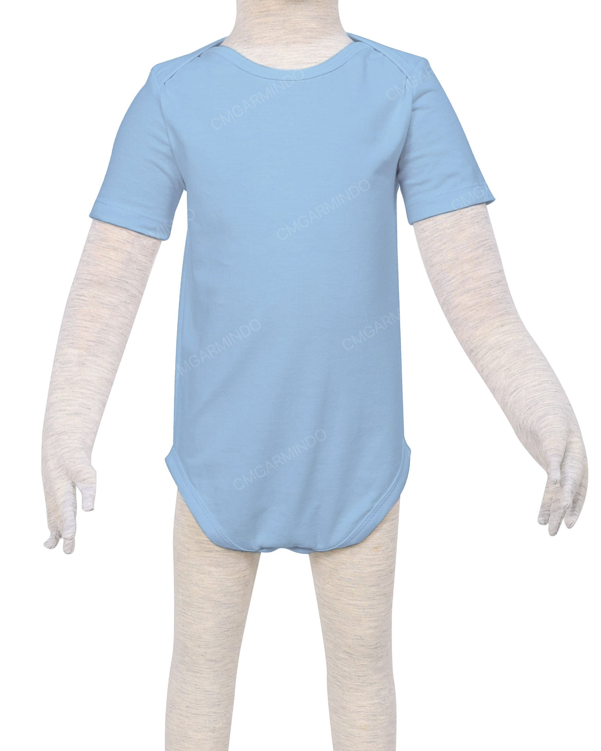 Short Sleeve Envelope Neck Onesie
