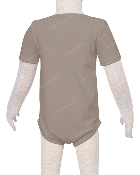 Short Sleeve Envelope Neck Onesie