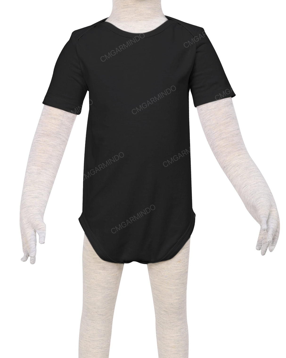 Short Sleeve Envelope Neck Onesie