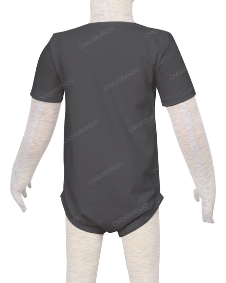 Short Sleeve Envelope Neck Onesie