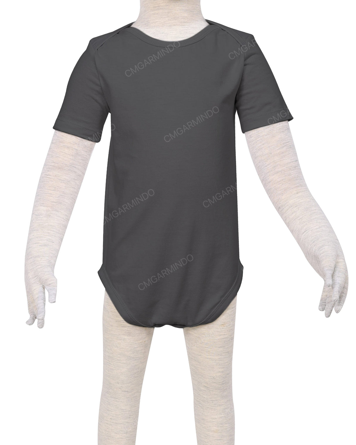 Short Sleeve Envelope Neck Onesie