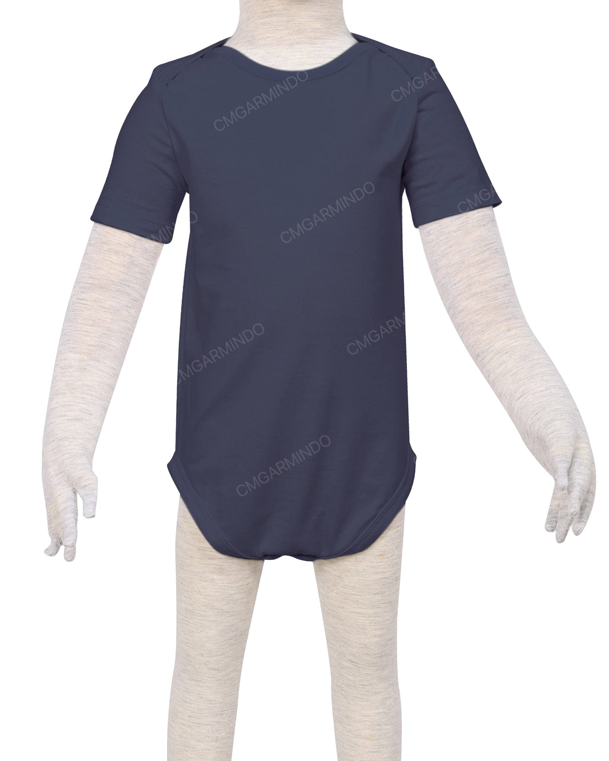 Short Sleeve Envelope Neck Onesie