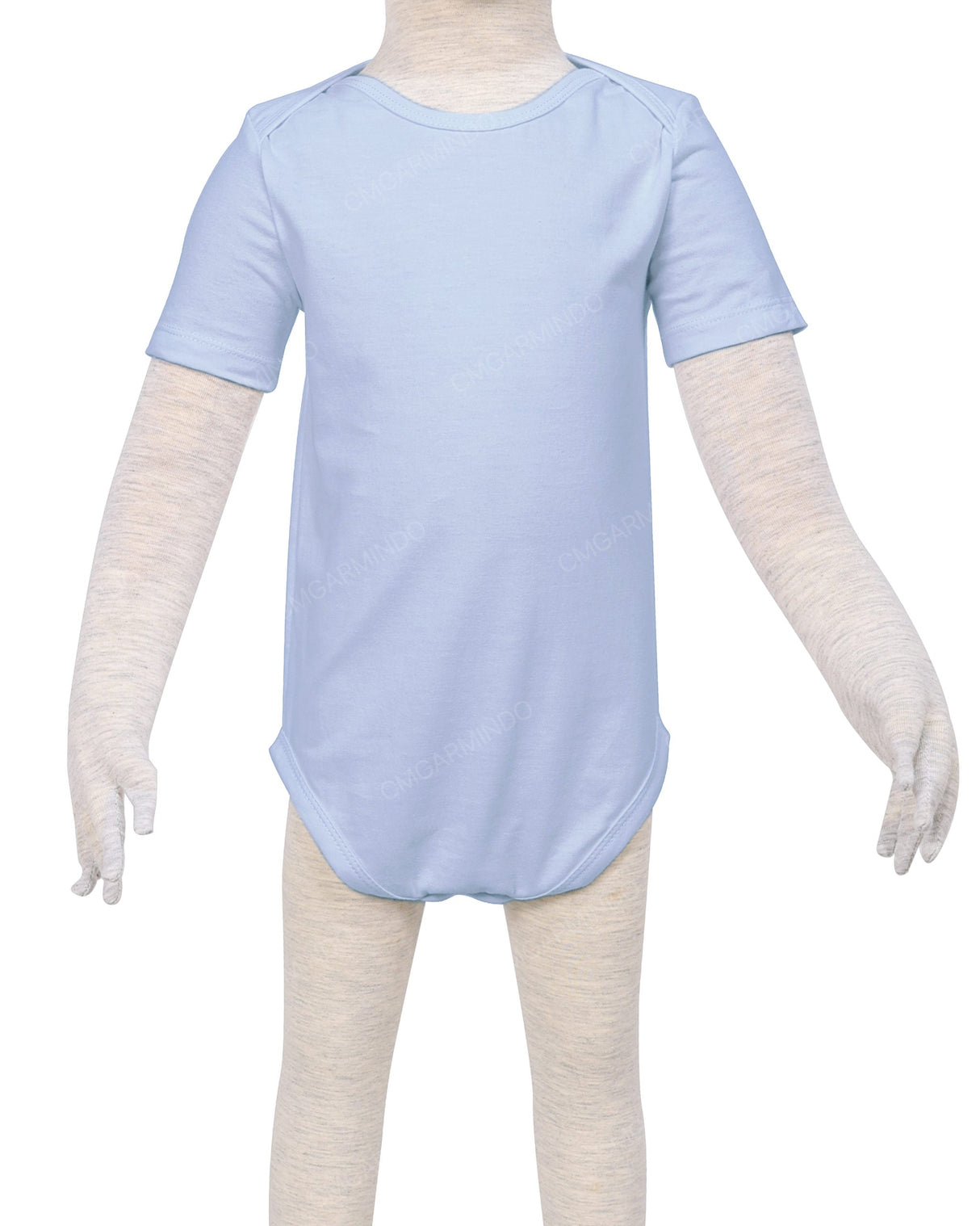 Short Sleeve Envelope Neck Onesie