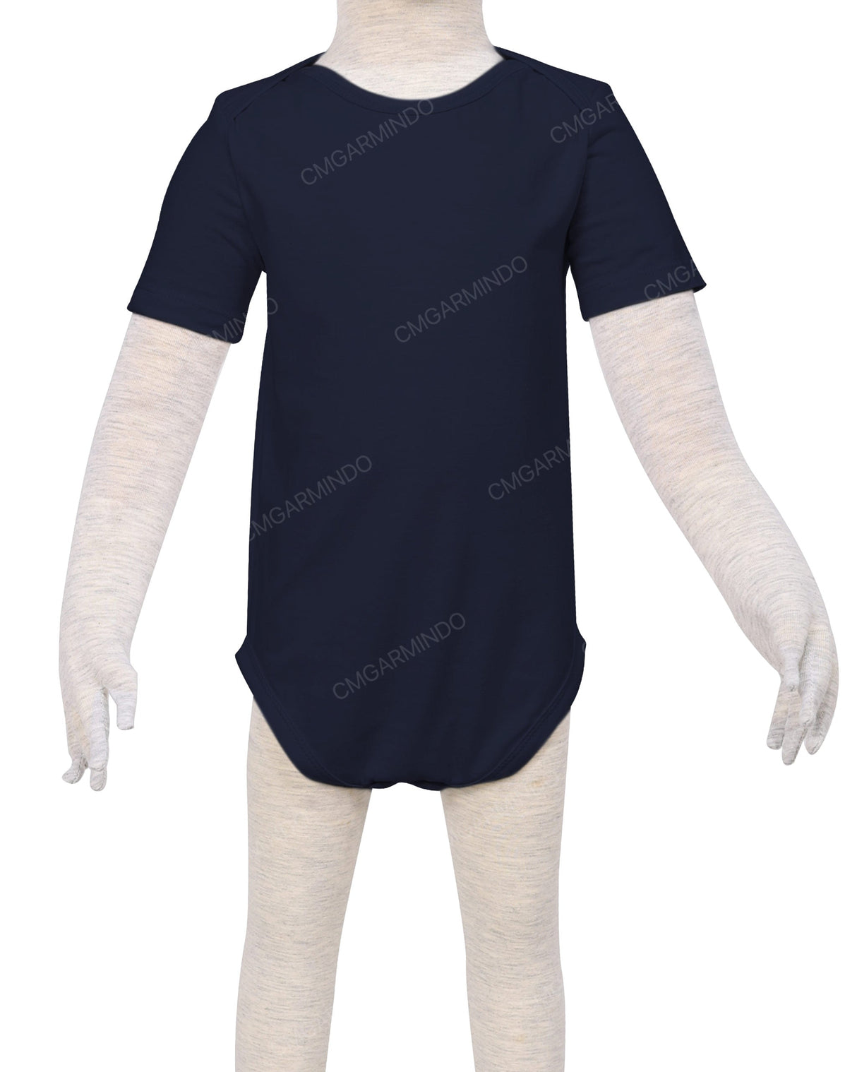 Short Sleeve Envelope Neck Onesie