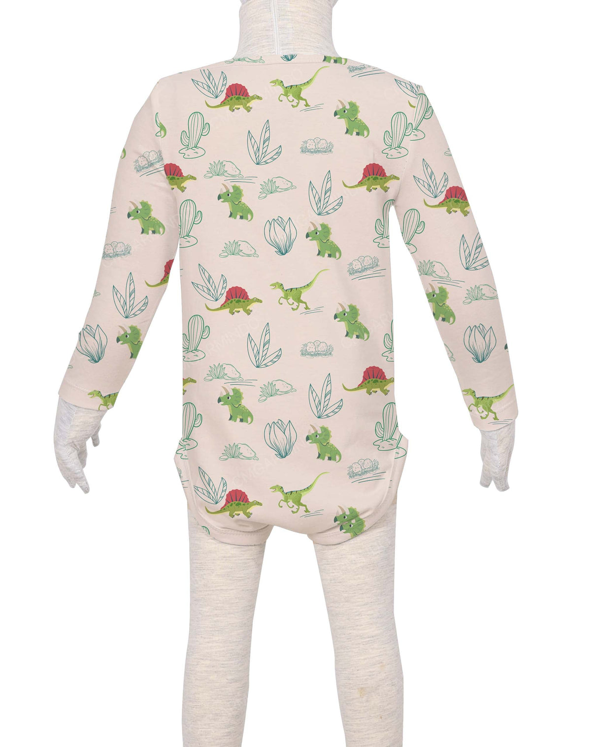 Long Sleeve Envelope Neck Onesie