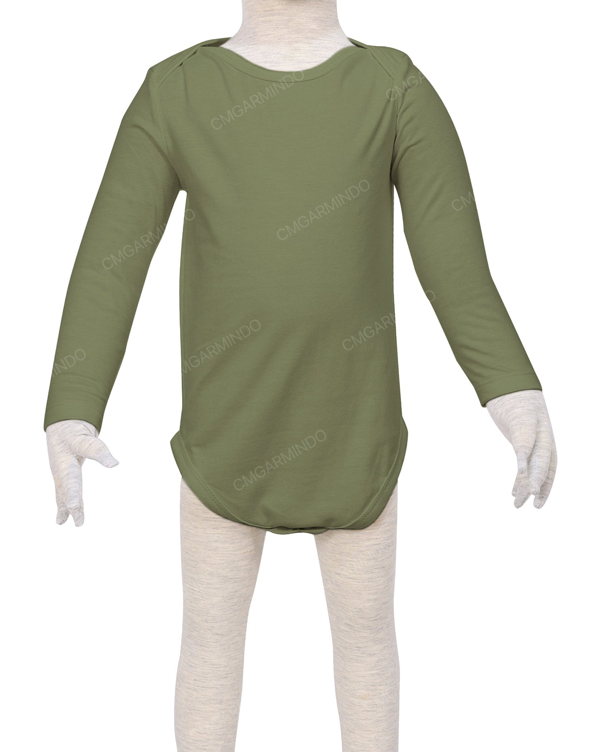 Long Sleeve Envelope Neck Onesie