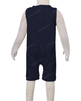 Sleeveless Crew Neck Shorts Romper