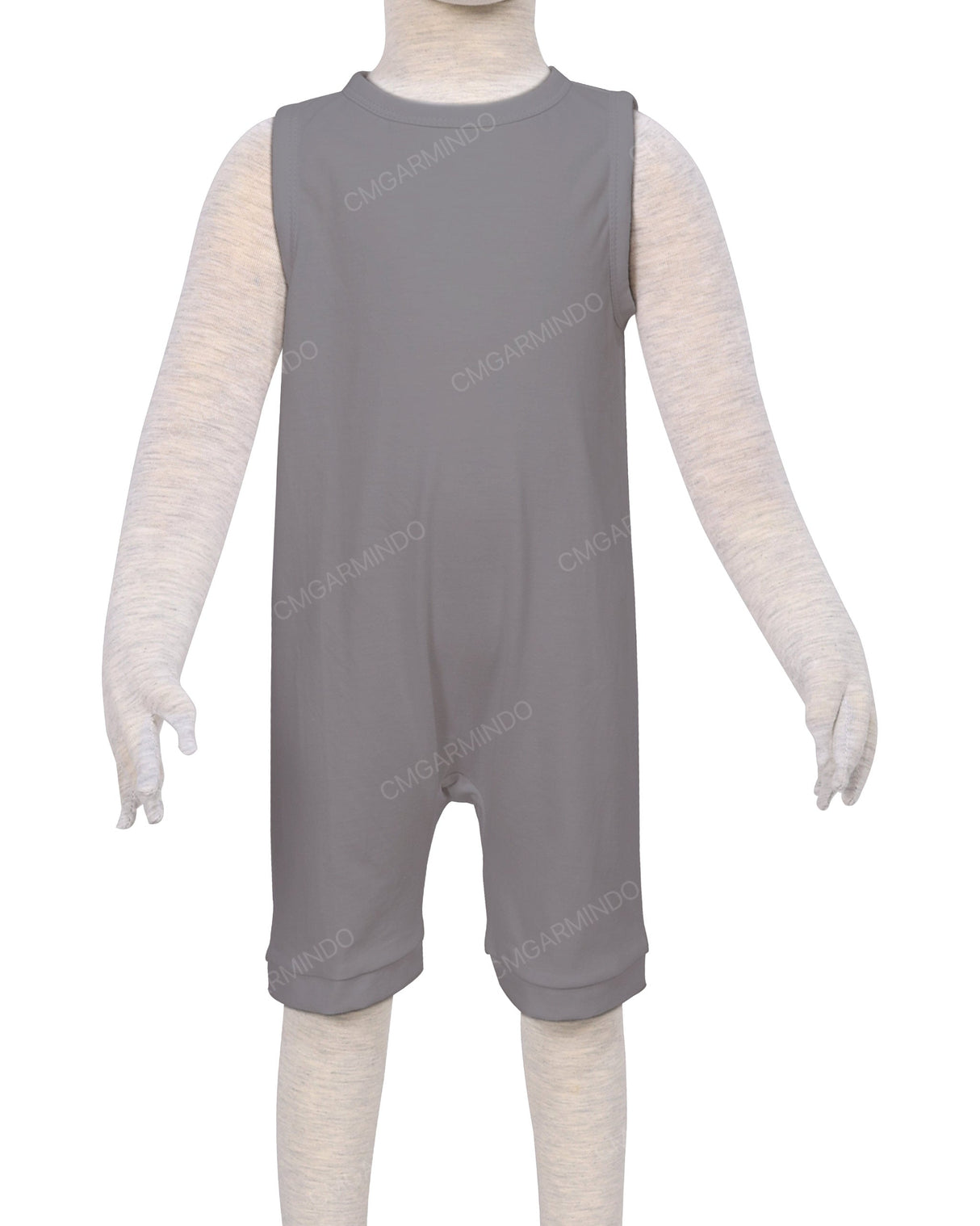 Sleeveless Crew Neck Shorts Romper