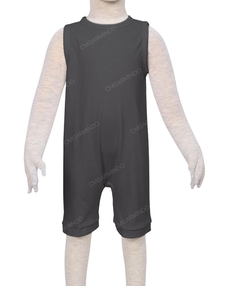 Sleeveless Crew Neck Shorts Romper