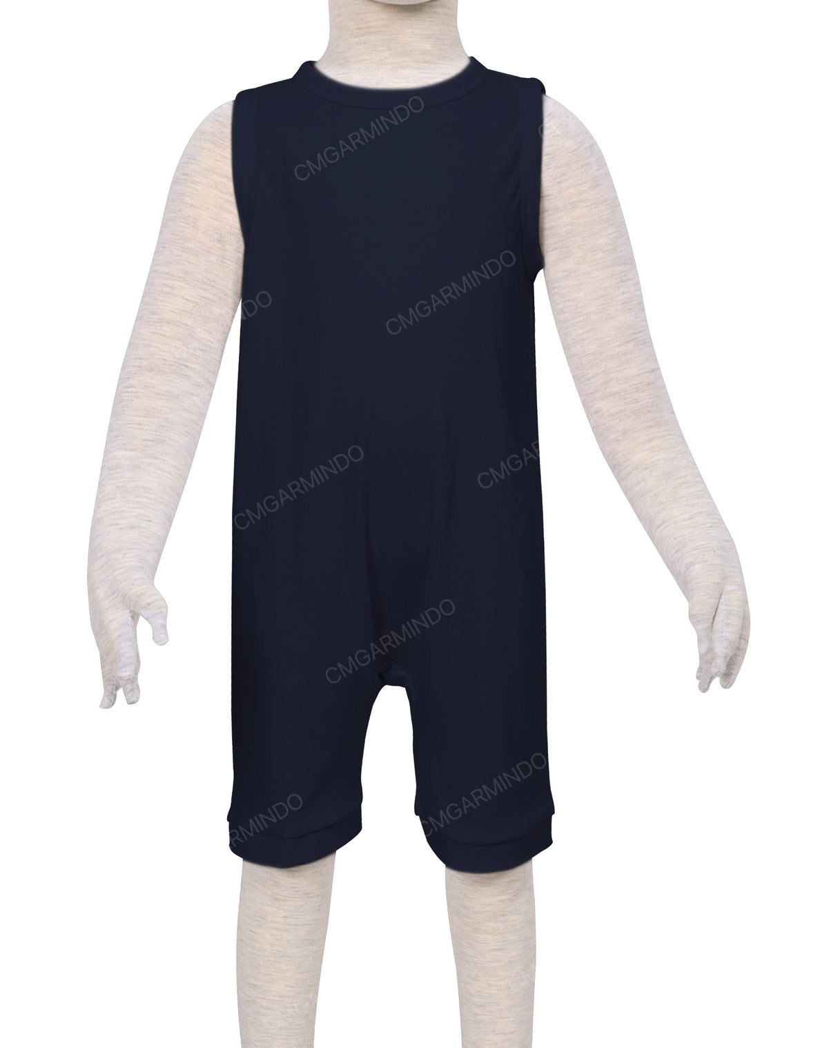 Sleeveless Crew Neck Shorts Romper