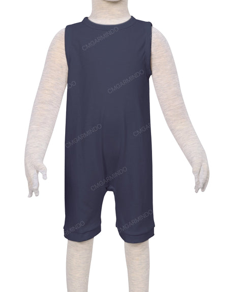 Sleeveless Crew Neck Shorts Romper