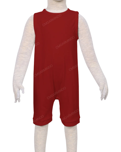 Sleeveless Crew Neck Shorts Romper