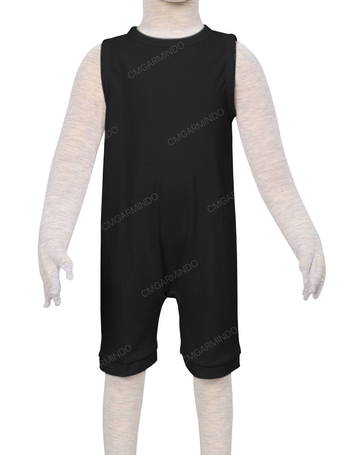 Sleeveless Crew Neck Shorts Romper