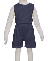 Sleeveless Crew Neck Elastic Waist Shorts Romper