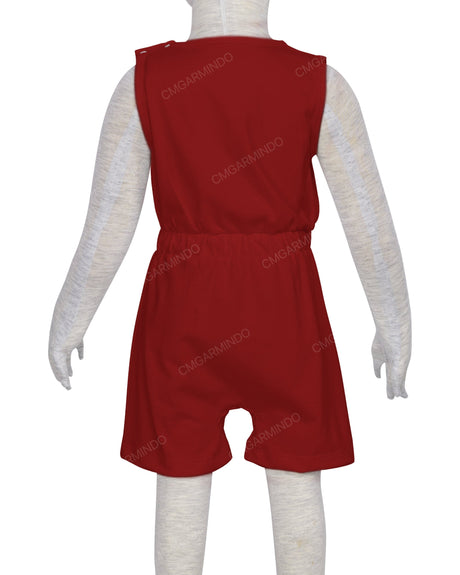 Sleeveless Crew Neck Elastic Waist Shorts Romper