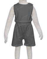 Sleeveless Crew Neck Elastic Waist Shorts Romper