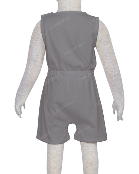 Sleeveless Crew Neck Elastic Waist Shorts Romper