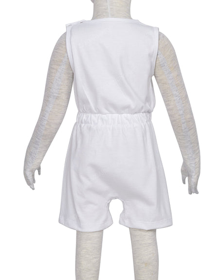 Sleeveless Crew Neck Elastic Waist Shorts Romper