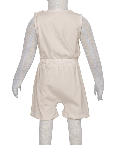 Sleeveless Crew Neck Elastic Waist Shorts Romper
