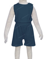 Sleeveless Crew Neck Elastic Waist Shorts Romper