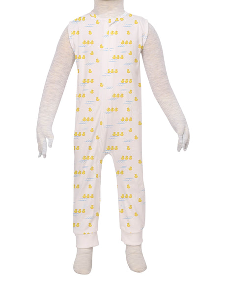 Sleeveless Zip-Up Pants Onesie