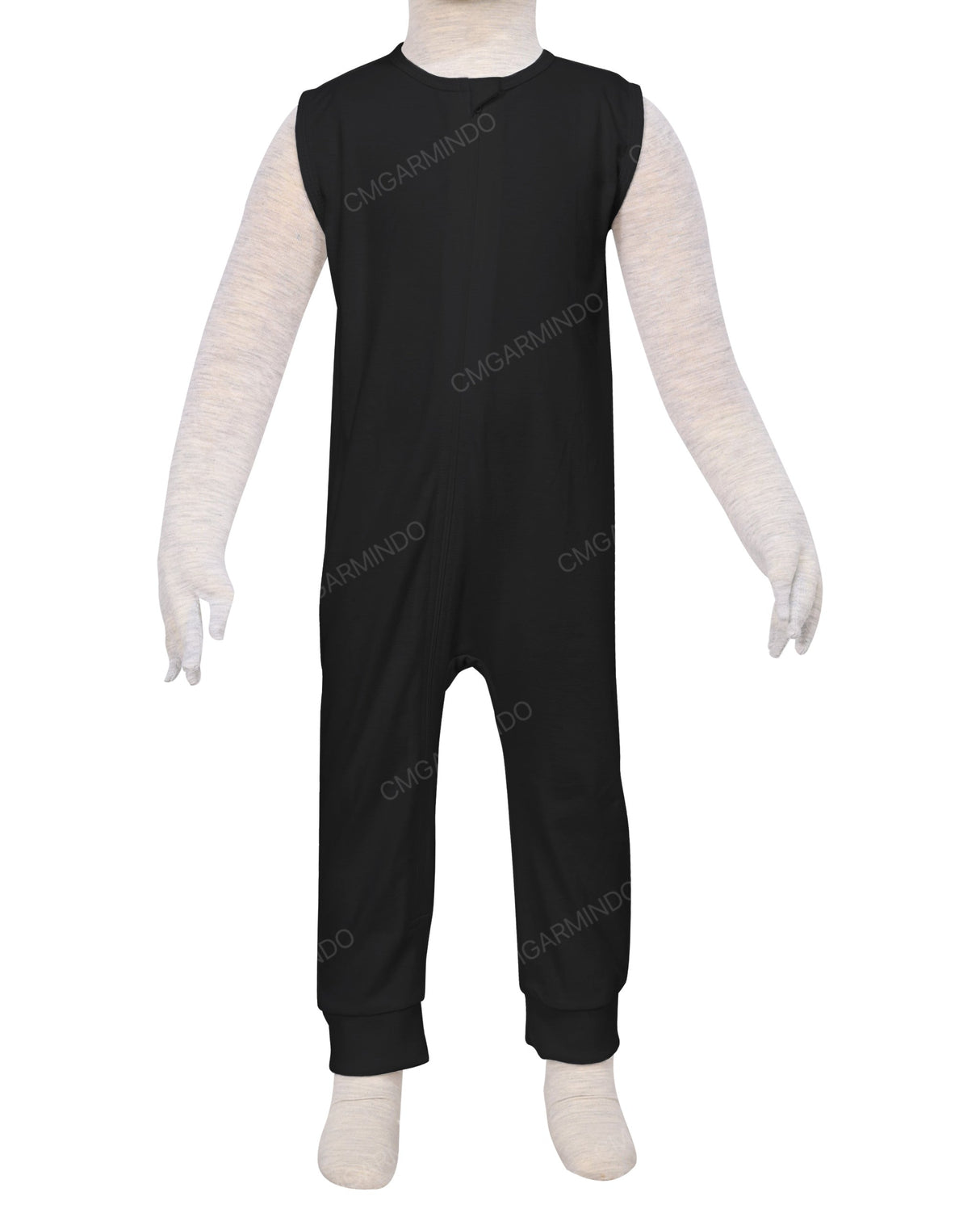 Sleeveless Zip-Up Pants Onesie