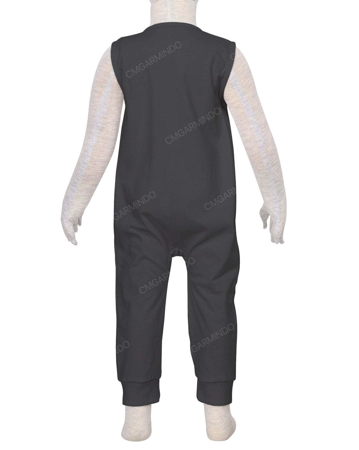 Sleeveless Zip-Up Pants Onesie